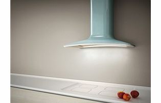 Elica DOLCE Decorative Chimney Hood 860mm Azure