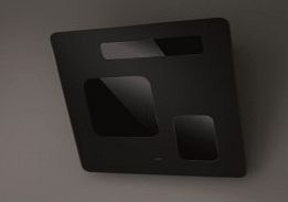 Elica JIGSAW-BLK-SAT Jigsaw Angled 80cm Chimney