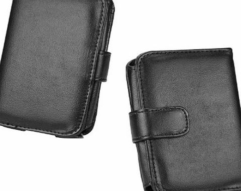 eLifeStore iPod Classic Premium Leather Case Cover Wallet plus Screen Protector for Apple iPod Classic 80GB 120GB 160GB (Side Flip) - Black