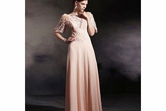 Eliot Claire Blush embroidered gown