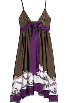 Hand painted empire dress