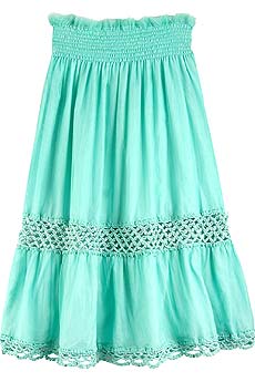 Elissa Coleman Nymph crochet trim skirt