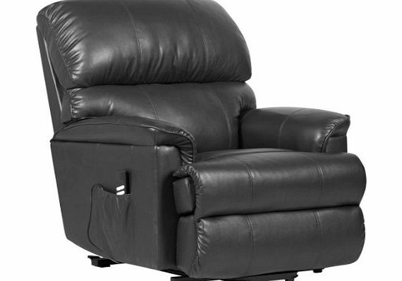 Elite Care Canterbury Dual motor Leather Electric Riser Recliner Chair with heat and massage - 3 colours (Black)