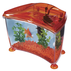 Cool 14Ltr Orange Goldfish Starter Fish Tank by Elite