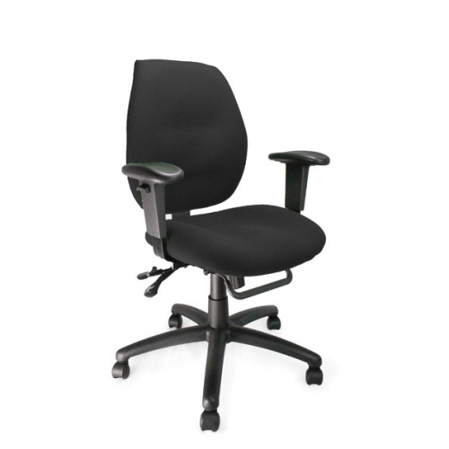 Eliza Tinsley Carnegie Fabric Office Chair - black