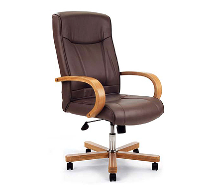 Eliza Tinsley Ltd Pepperdine Leather Faced Office Chair