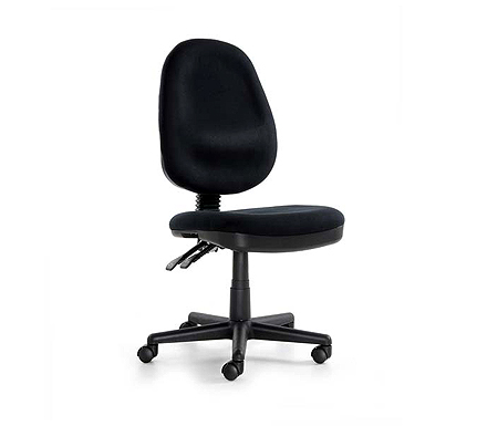 Quazar Black Fabric Office Chair
