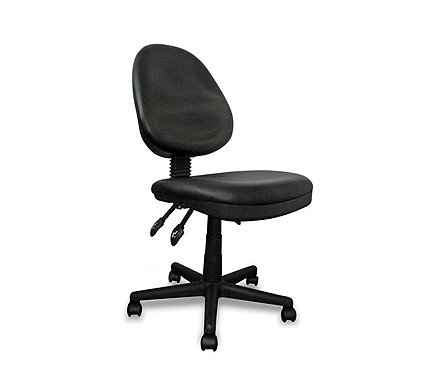 Turbo Black Leather Operators Office Chair