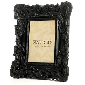 ELIZABETH Black Ornate 4 x 6 Photo Frame
