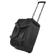 Elle Black Jacquard Roller Bag