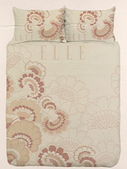Elle Fleur Apricot Single Size Duvet Cover and pillowcase Bedding