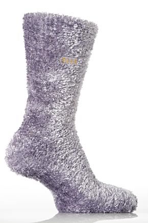 Ladies 1 Pair Elle Luxury Feather Leisure Sock In 5 Colours Wisteria