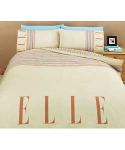 Elle Stripe Double Duvet Cover Set