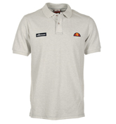 Ellesse Perugia 59 White Marl Polo Shirt