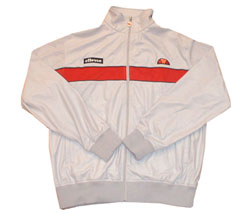 Sueded polyester track jacket silver