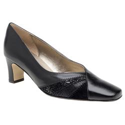 Female India II Leather Upper Textile/Leather Lining in Black, Rosewood