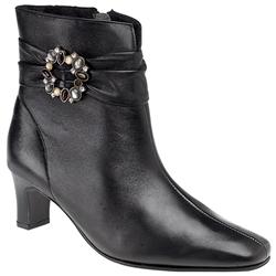 Elmdale Female Katrina Leather Upper Textile/Leather Lining in Black, Brown