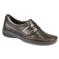 Female YORK1007FP Leather Upper Leather Lining Casual Shoes in Black, Brown, Navy, Red