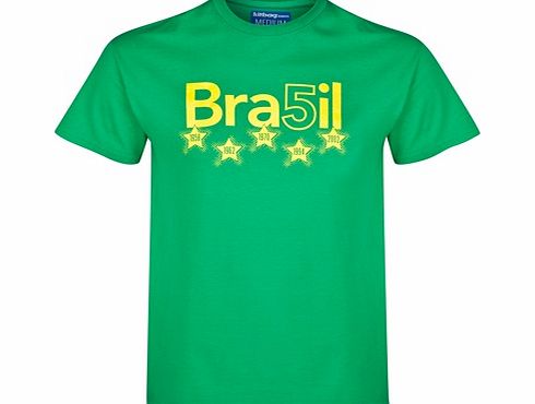 Brazil 5 Star T-Shirt Green KWCT09