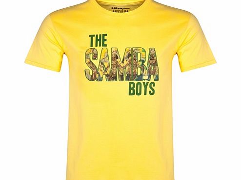 Brazil The Samba Boys T-Shirt Yellow KWCT08