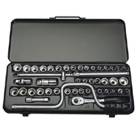 ELORA 3/8Sq Dr Socket Set Mm-Af-Ww