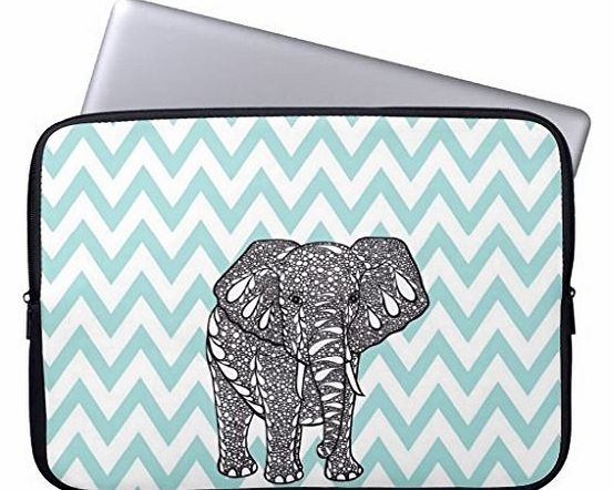 Fashion Cute Cartoon Elephant Neoprene Laptop Soft Sleeve Case Bag Pouch Cover for 13`` Macbook Pro / Air HP Dell Acer