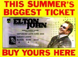 elton john Kassam Stadium Oxford - 24th June 2006 Music Poster
