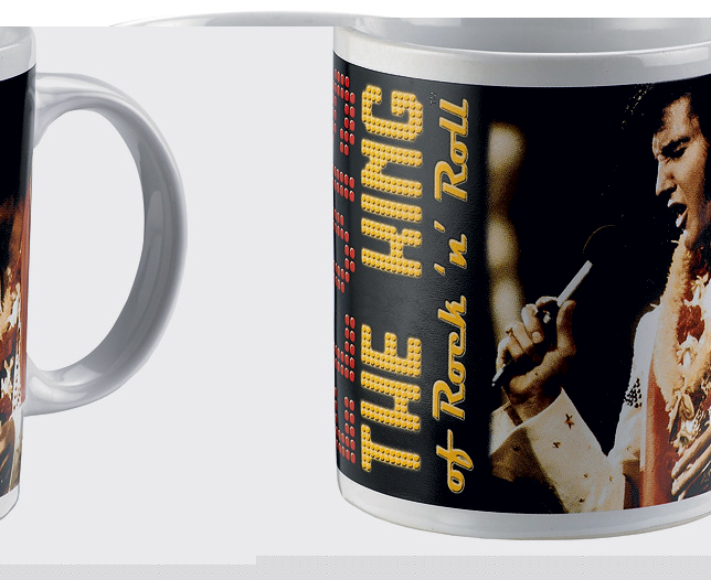 elvis Ceramic Singing Mug