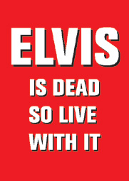 Elvis Is Dead Keyring