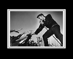 PRESLEY On Stage Matted Print Matted Print