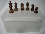 Chess Pieces. Shisham and Boxwood.Staunton Style.50mm King.