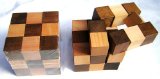 Wooden Puzzle. 3D.Cube Snake.