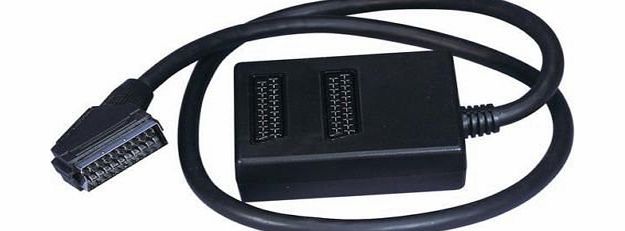 eMarkooz(TM) 3 WAY SCART LEAD ADAPTOR EXTENSION JOINER SPLITTER BOX CABLE TV CABLE VIDEO DVD NEW