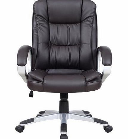 eMarkooz(TM) Swivel desk chair executive office chair black ergonomic padded Computer PC chairs adjustable height armchair
