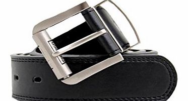 Mens Embargo Pierre Roche Designer Leather Belt Buckle Black Belts S M L XL XXL (LARGE, BUCKLE BLACK 98A011)