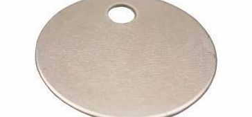 Emblems-Gifts 25mm SILVER PET DOG TAGS ENGRAVED WITH NAME amp; PHONE NUMBER