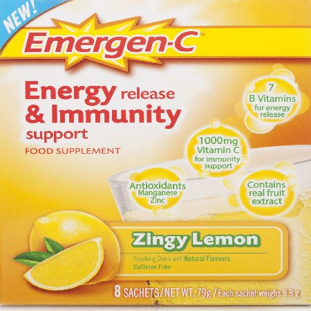 Emergen C Energy Release  Immunity Support Lemon