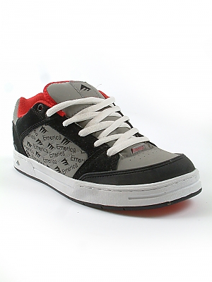 Emerica Heretic 3 Skate Shoes - Black/Grey/Red