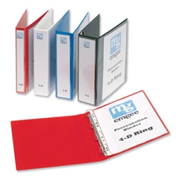 Emgee A4 50mm 4D Presentation Binders Red (Pack 4)