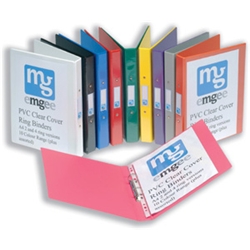 Emgee A4 Clearcover 2 ring binders White (Pack 10)