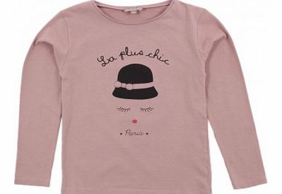 Emile et Ida Chic Baby t-shirt Old rose `3 months,12
