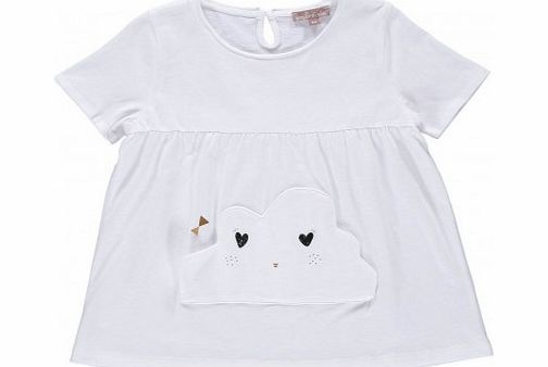 Emile et Ida Cloud Pocket Blouse White `3 months,6 months,12