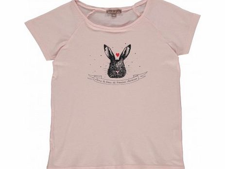Emile et Ida Exclusive - Rabbit T-shirt Pale pink `3 months,6