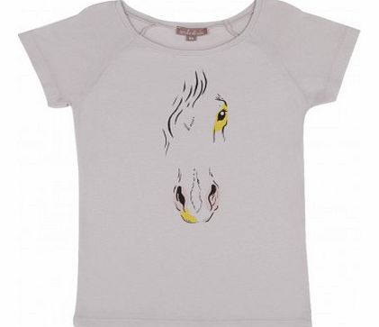 Horse T-shirt Mid grey `2 years,6 years