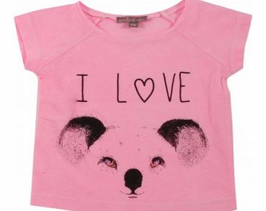 I Love Koala T-shirt Candy pink `3 months,6