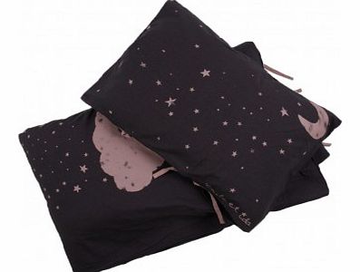Emile et Ida Sleepy cloud bed linen set Dark grey