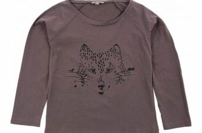 Emile et Ida Wolf t-shirt Marron glac `3 months,6 months,18
