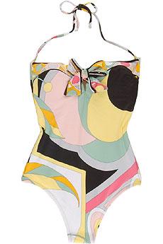 Emilio Pucci Campanula bow front swimsuit