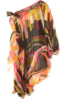 Emilio Pucci Dance print silk top