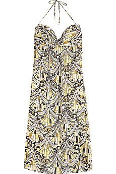 Ventagli mini bustier dress